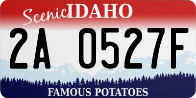 ID license plate 2A0527F