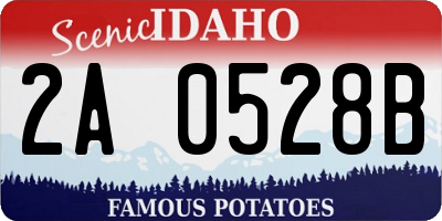 ID license plate 2A0528B