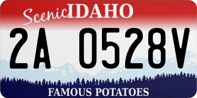 ID license plate 2A0528V