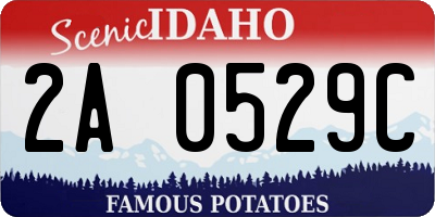 ID license plate 2A0529C