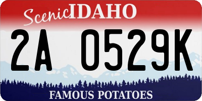 ID license plate 2A0529K