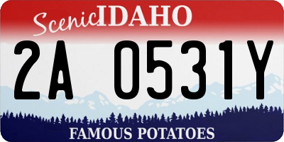 ID license plate 2A0531Y