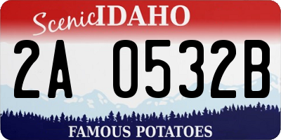 ID license plate 2A0532B