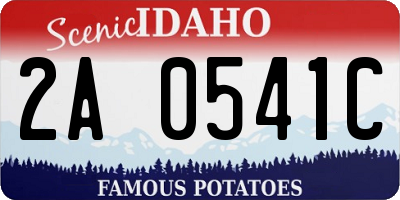 ID license plate 2A0541C