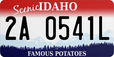 ID license plate 2A0541L