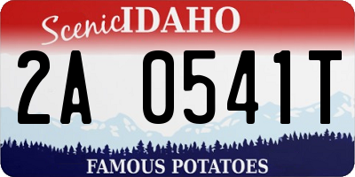 ID license plate 2A0541T