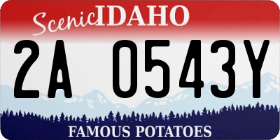 ID license plate 2A0543Y