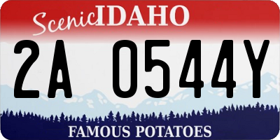 ID license plate 2A0544Y