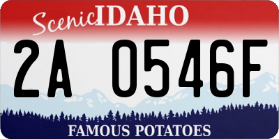 ID license plate 2A0546F
