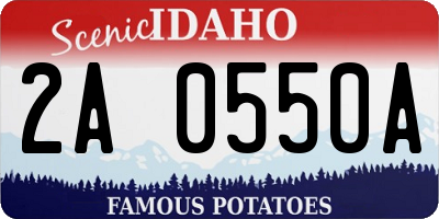 ID license plate 2A0550A