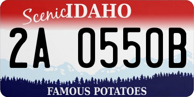 ID license plate 2A0550B