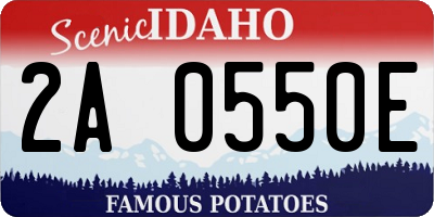 ID license plate 2A0550E