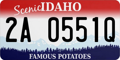 ID license plate 2A0551Q