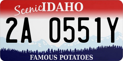 ID license plate 2A0551Y