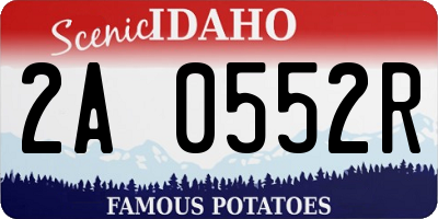 ID license plate 2A0552R