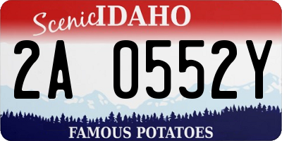 ID license plate 2A0552Y