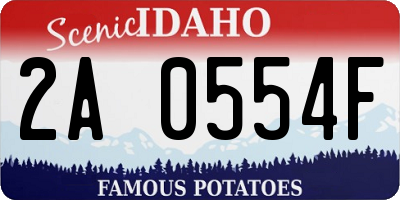 ID license plate 2A0554F