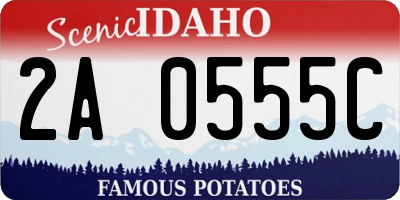 ID license plate 2A0555C