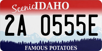 ID license plate 2A0555E