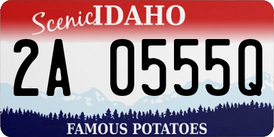 ID license plate 2A0555Q