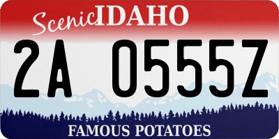 ID license plate 2A0555Z