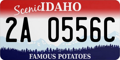 ID license plate 2A0556C