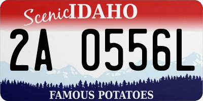 ID license plate 2A0556L