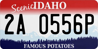 ID license plate 2A0556P