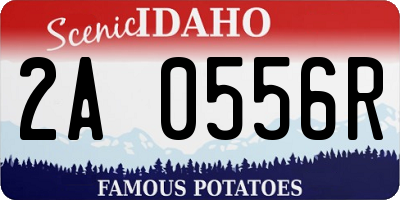 ID license plate 2A0556R
