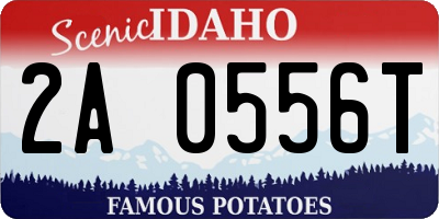 ID license plate 2A0556T