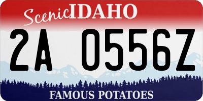 ID license plate 2A0556Z
