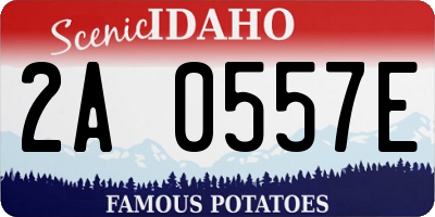 ID license plate 2A0557E