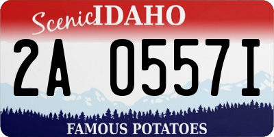 ID license plate 2A0557I