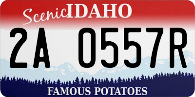 ID license plate 2A0557R