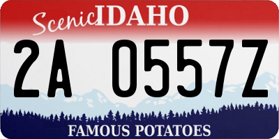 ID license plate 2A0557Z
