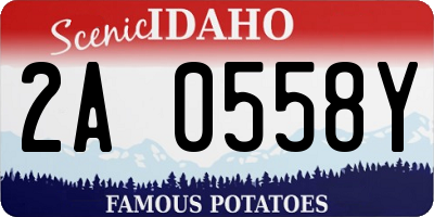 ID license plate 2A0558Y