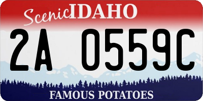ID license plate 2A0559C