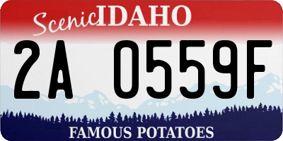ID license plate 2A0559F