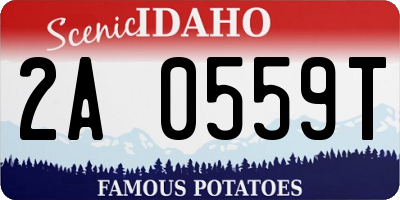 ID license plate 2A0559T
