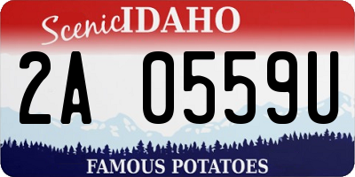 ID license plate 2A0559U