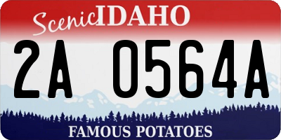 ID license plate 2A0564A
