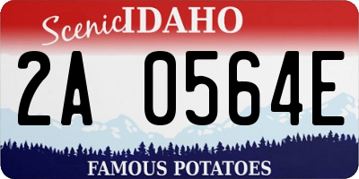 ID license plate 2A0564E