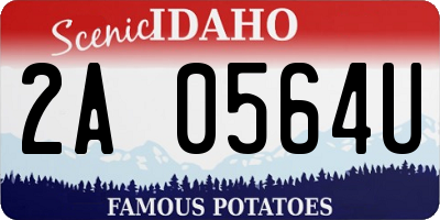 ID license plate 2A0564U