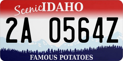 ID license plate 2A0564Z