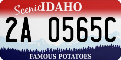 ID license plate 2A0565C
