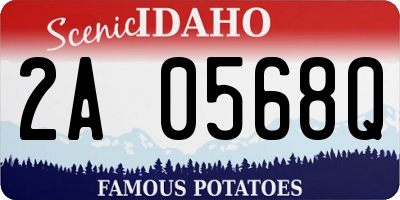 ID license plate 2A0568Q