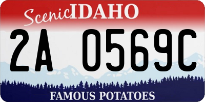 ID license plate 2A0569C