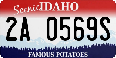 ID license plate 2A0569S