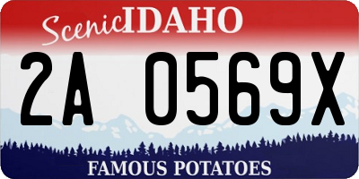ID license plate 2A0569X