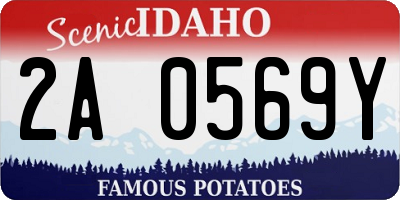 ID license plate 2A0569Y